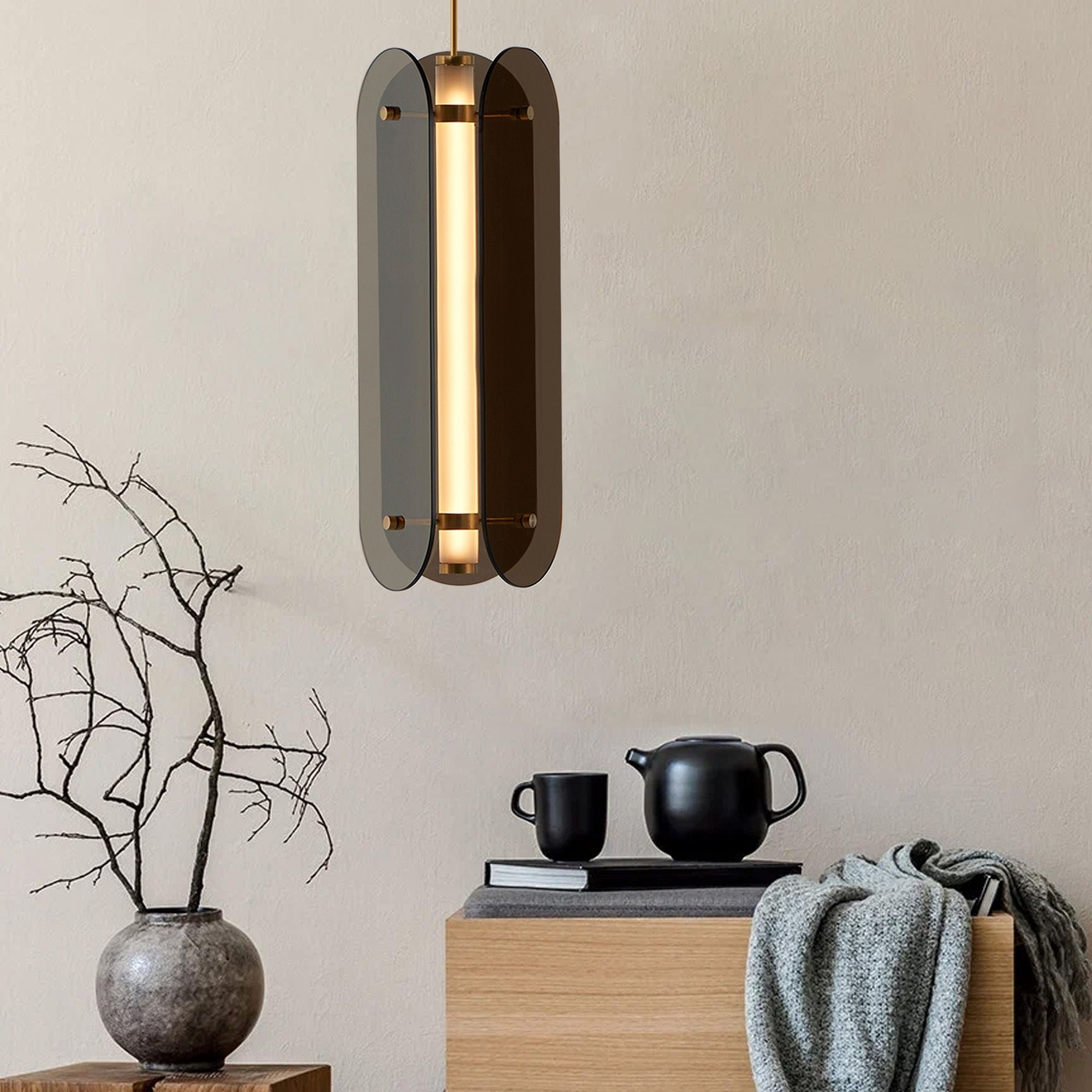 Lampa Sufitowa Wisząca Czarna App1676-cp Long  8