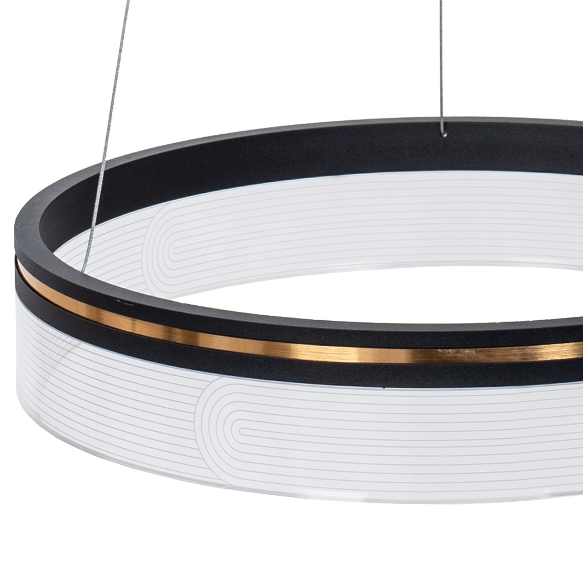 Lampa Wisząca LED APP1191-CP 40cm Czarna  6