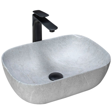 Umywalka nablatowa Rea Livia Grey Mat