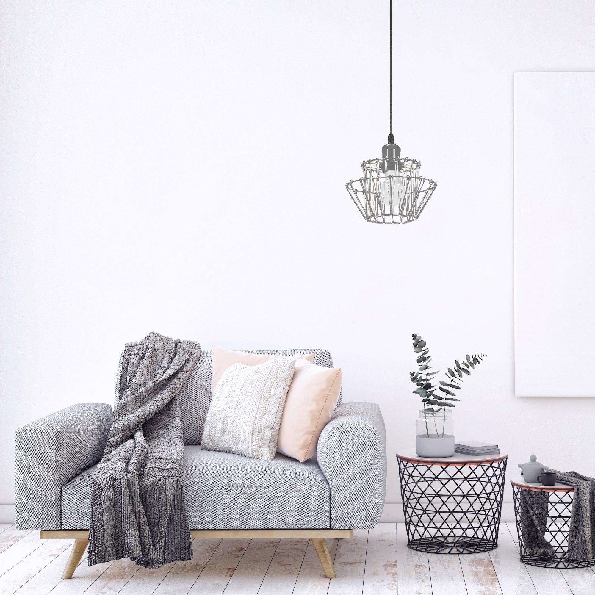 Lampa Sufitowa Wisząca APP943-1CP Set Chrome  6