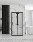 Kabina Prysznicowa Przyścienna Rapid Slide Black 110x80