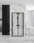 Kabina Prysznicowa Przyścienna Rapid Slide Black 140x80
