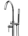 Bateria wannowa podłogowa Rea Lungo Chrom  5