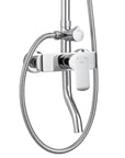 Zestaw Prysznicowy REA BLOOM BIAŁY CHROM WHITE CHROME