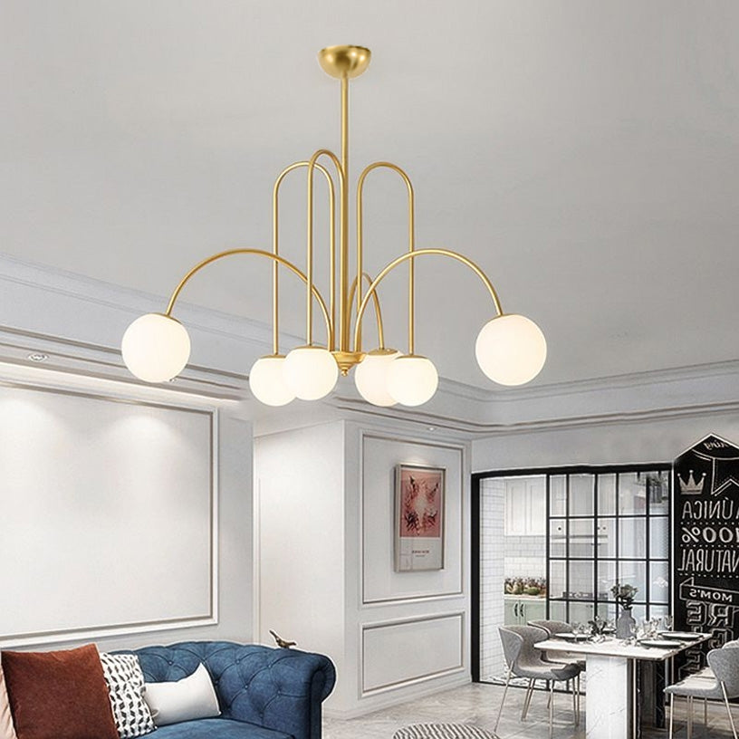 Lampa Sufitowa Wisząca Złota APP1584-6CP  7