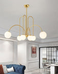 Lampa Sufitowa Wisząca Złota APP1584-6CP  7