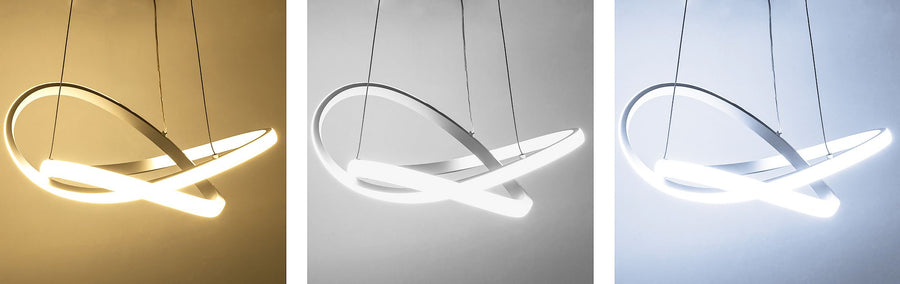 Lampa Sufitowa Wisząca Ring Nowoczesna LED + Pilot APP392-CP Biała