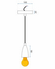 Lampa Sufitowa Wisząca Oprawka APP358-1CP Chrom  5