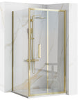 Kabina Prysznicowa Narożna Rapid Fold Złota Gold 90x100