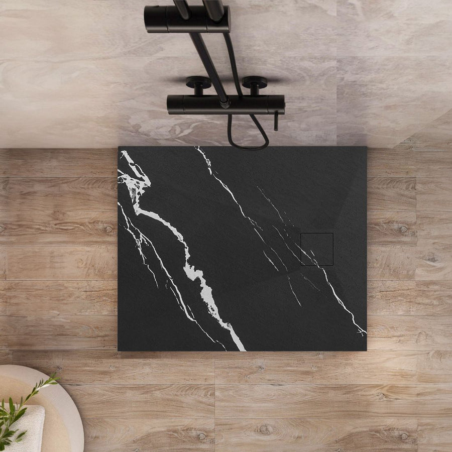 Brodzik prysznicowy Magnum CARRARA BLACK 90x90