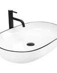 Umywalka nablatowa Rea CLEO 61 Black edge