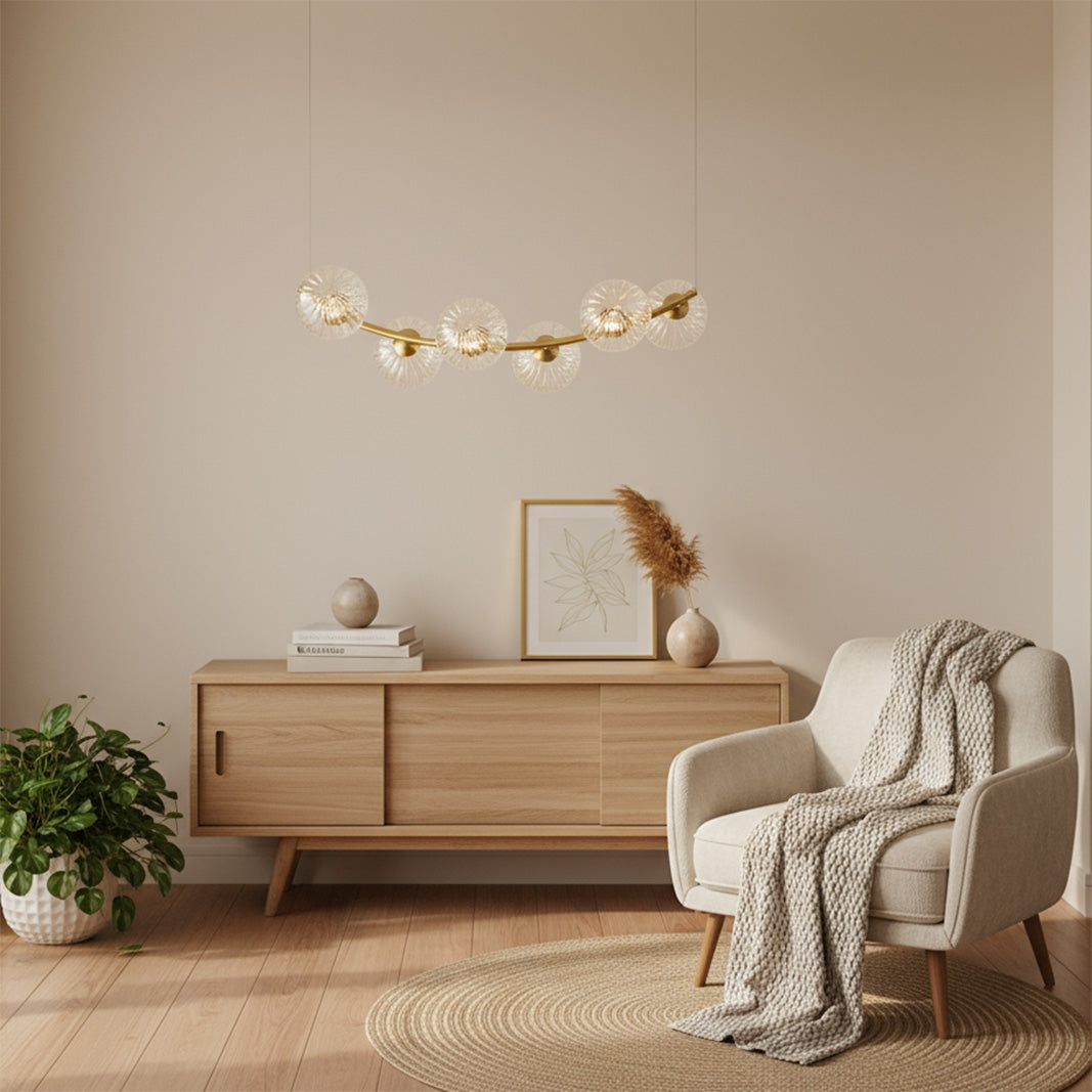 Lampa Sufitowa Wisząca G133-6cp Złota  8