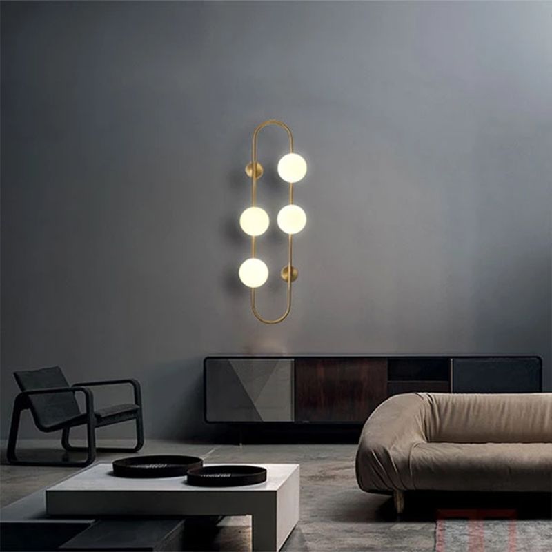 LAMPA ŚCIENNA KINKIET APP1144-4W złota