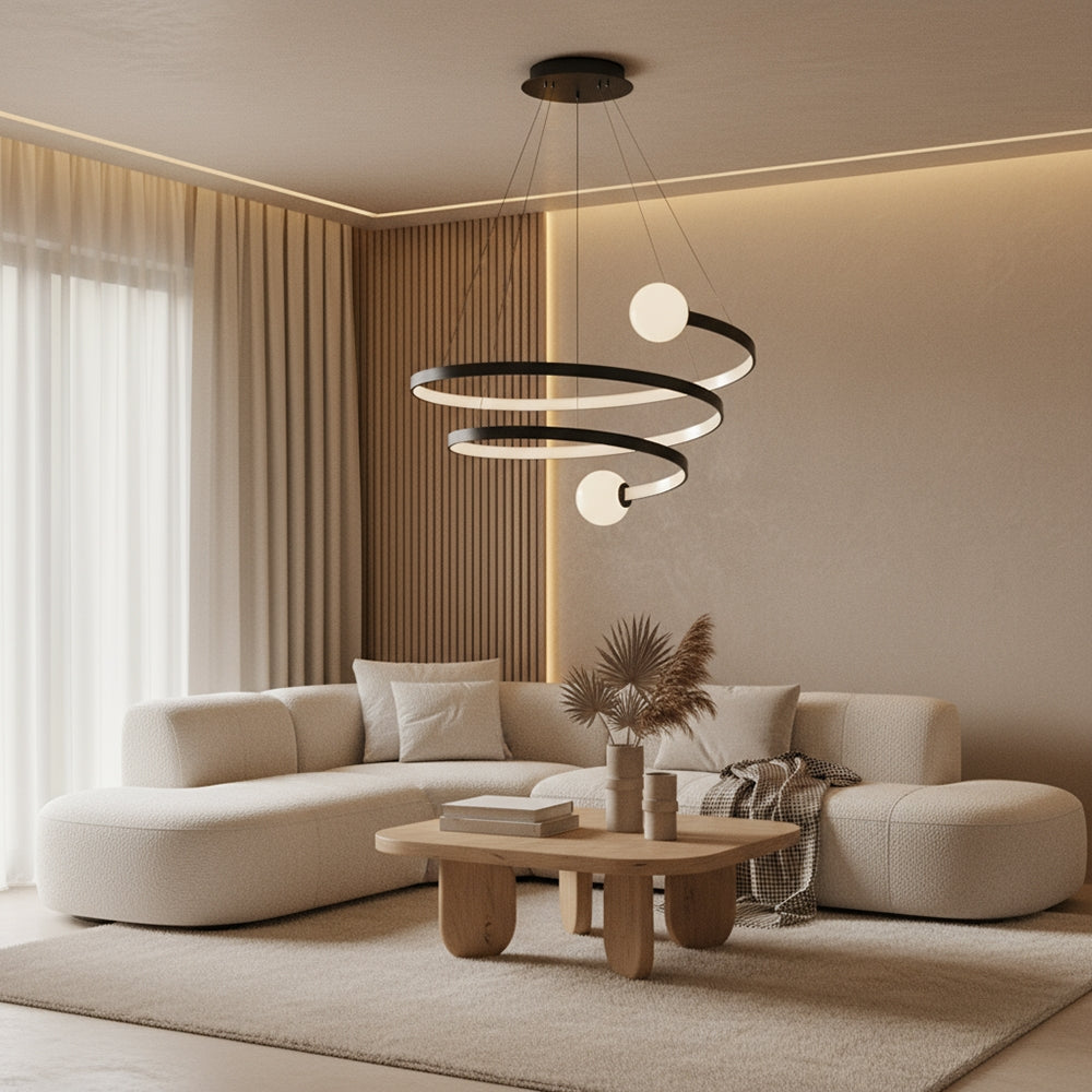 Lampa Wisząca Led Lhj029-cp Czarna  3