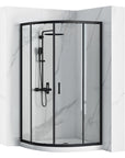 Kabina Prysznicowa Rea Look Czarna Black 80x80 Bez brodzika 1