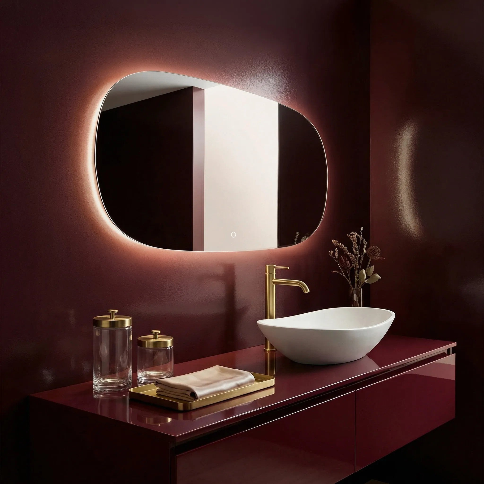 Lustro ścienne LED 100x60cm TOP-4  4