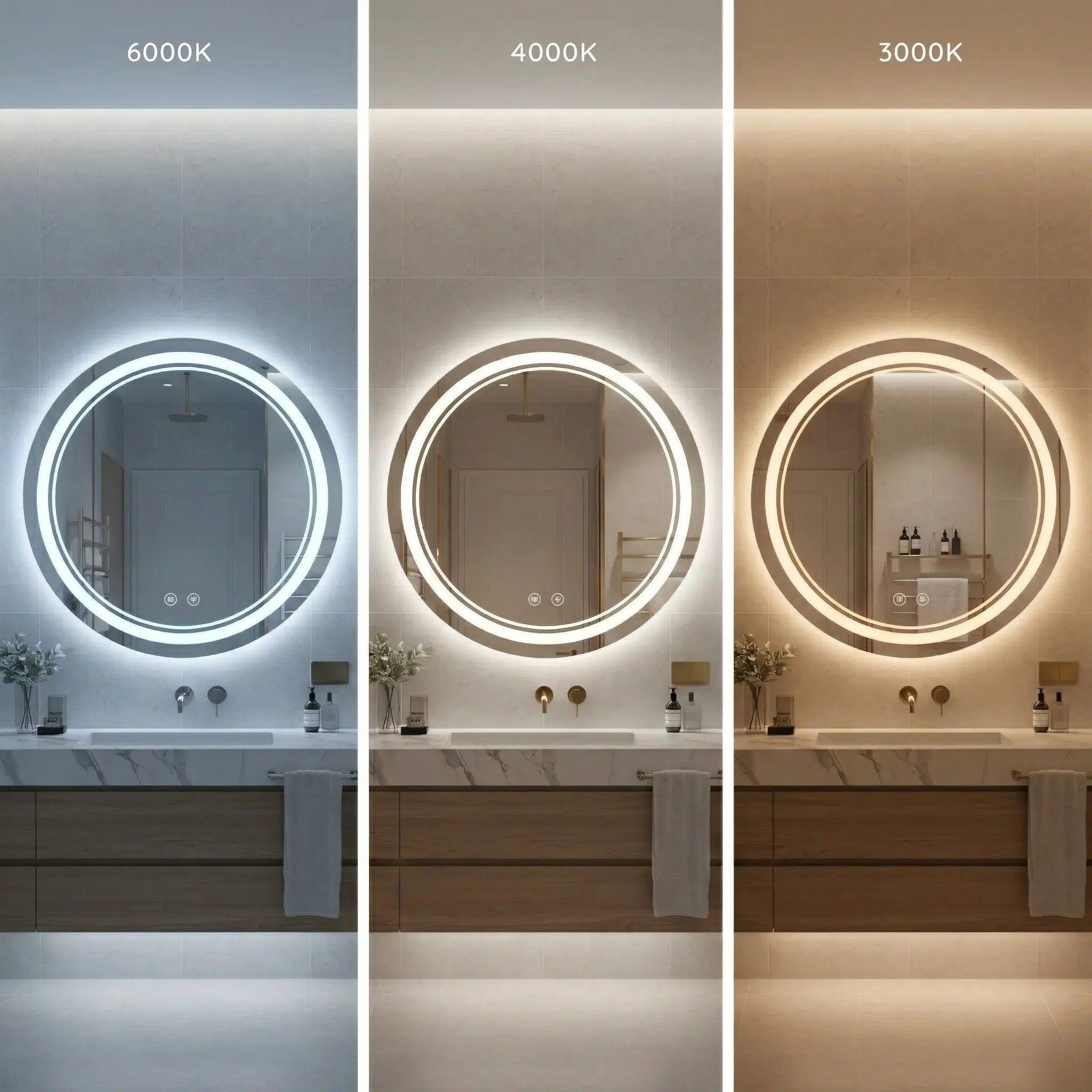 Lustro ścienne LED SOFT 50  4