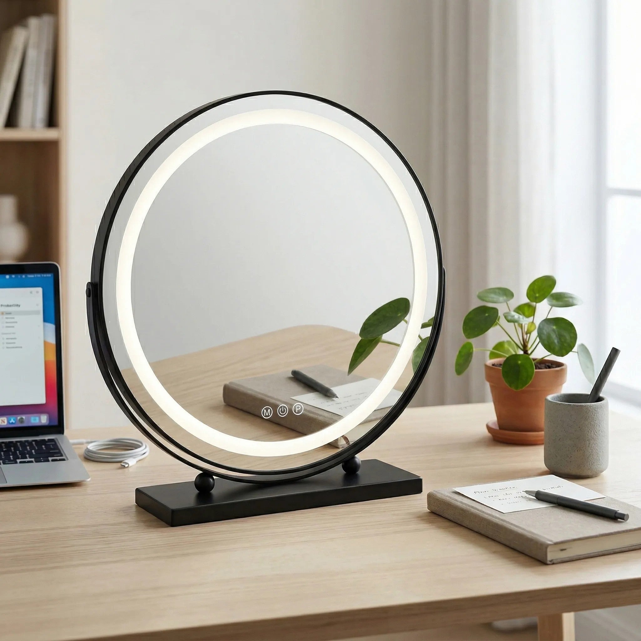 Lustro LED MAKE-UP Black 50 cm  4