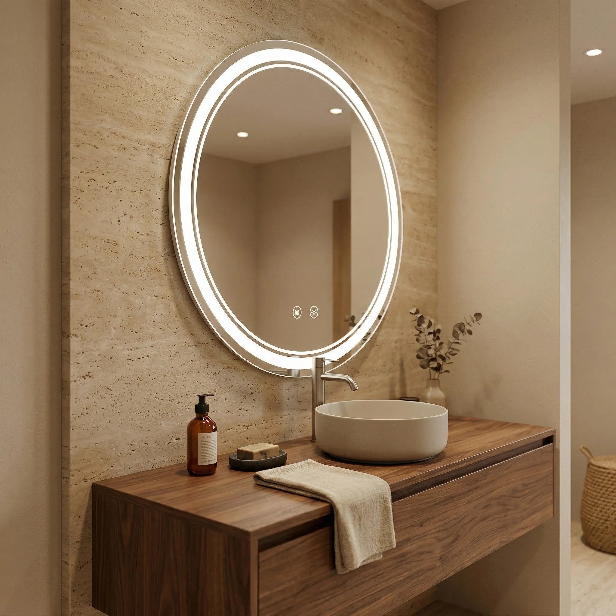 Lustro ścienne LED SOFT 70  4