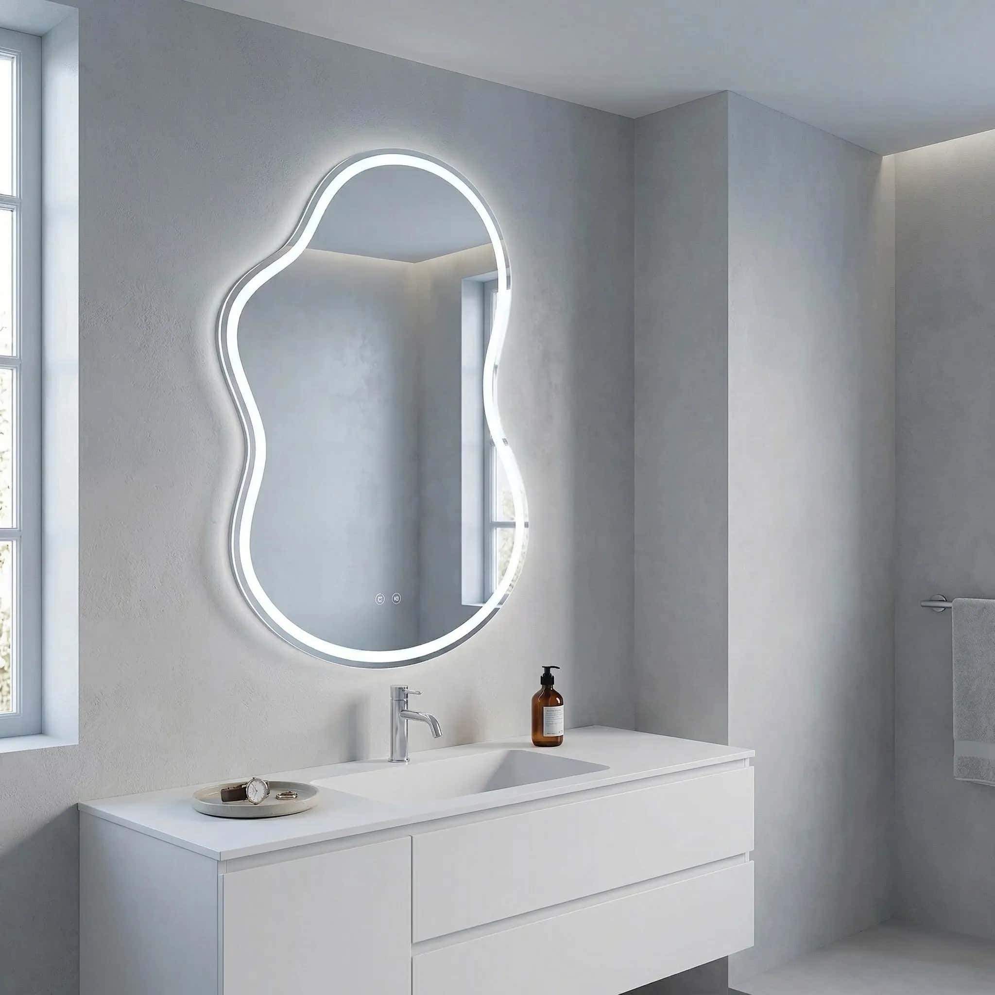 LUSTRO ŚCIENNE LED UNO 80x55 cm  4