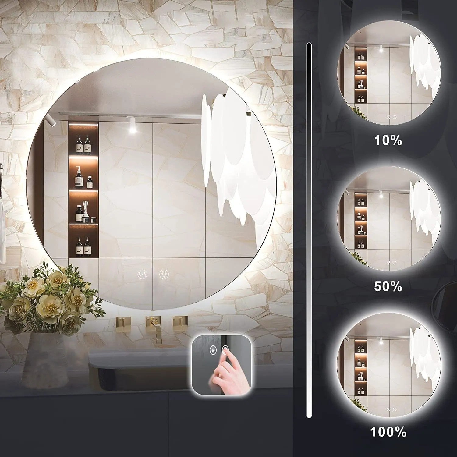 LUSTRO ŚCIENNE LED 100cm HZJ100  4