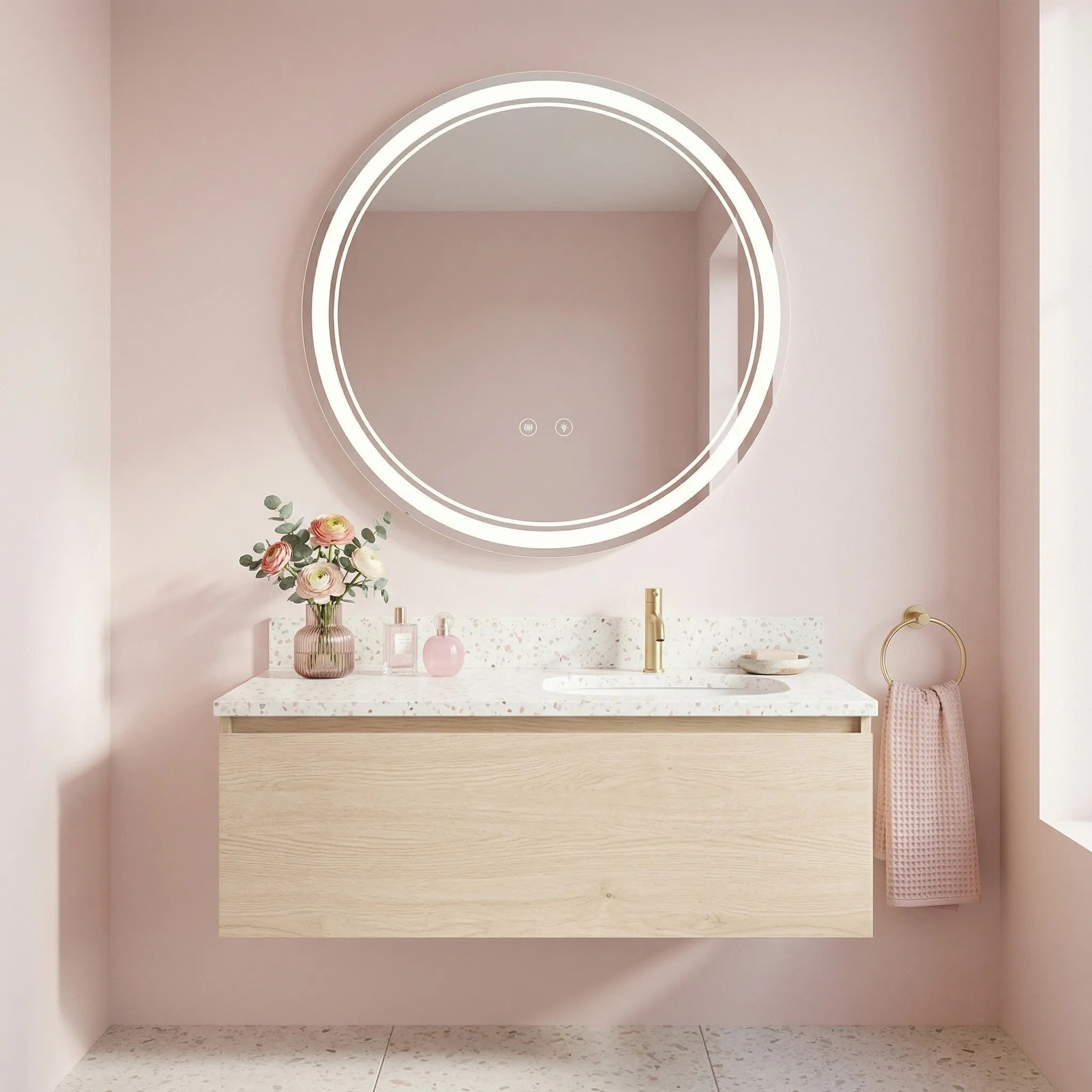 Lustro ścienne LED SOFT 90  4