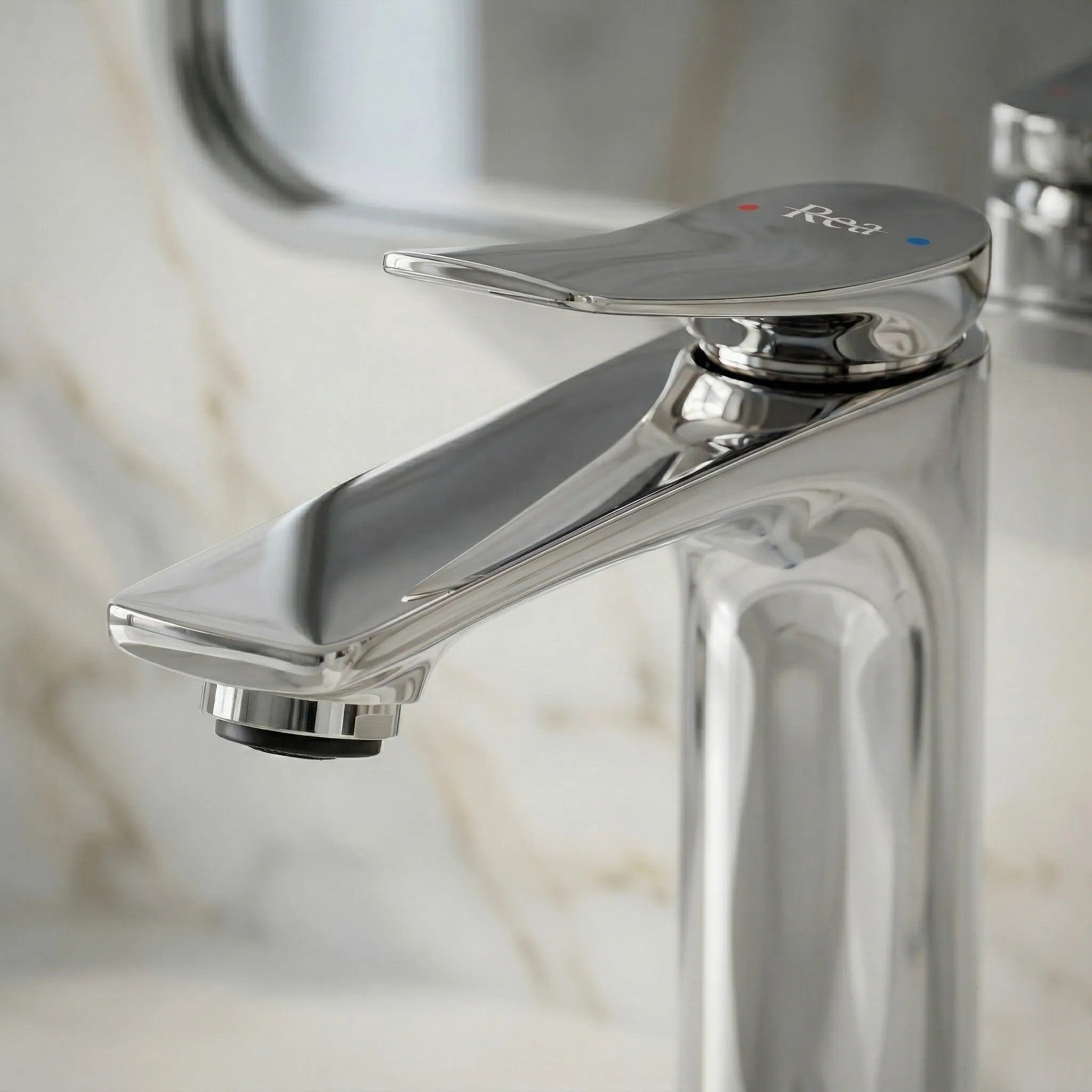 Bateria Umywalkowa PREMIUM REA Vision Chrom Niska  4