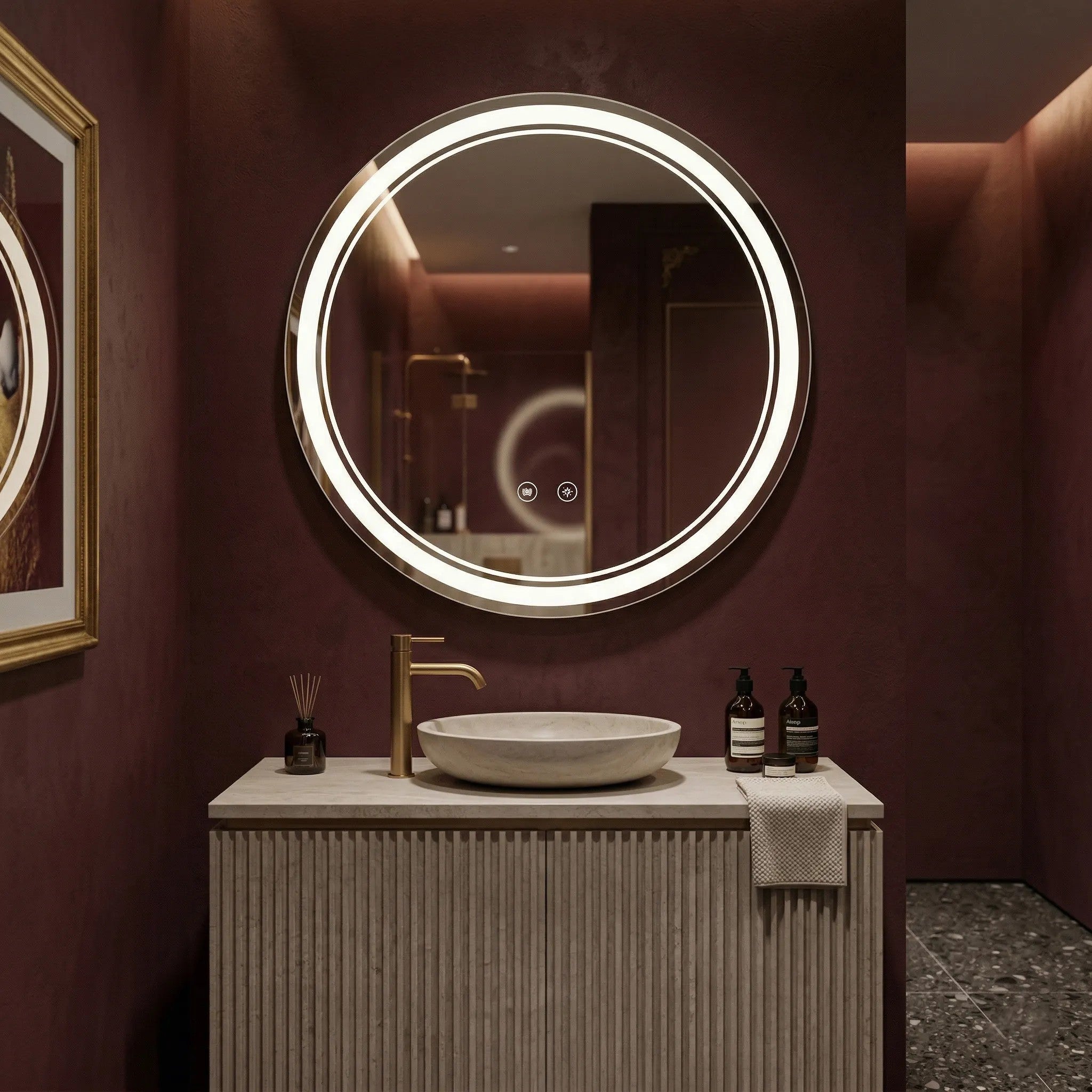 Lustro ścienne LED SOFT 80  4