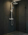 Zestaw Natryskowy bez wylewki  z termostatem Rea Lungo Biały  4