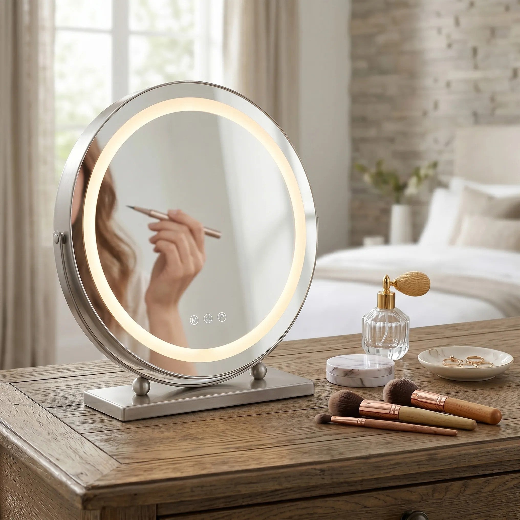 Lustro LED MAKE-UP Chrom 40 cm  4