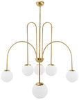 Lampa Sufitowa Wisząca Złota APP1584-6CP  1