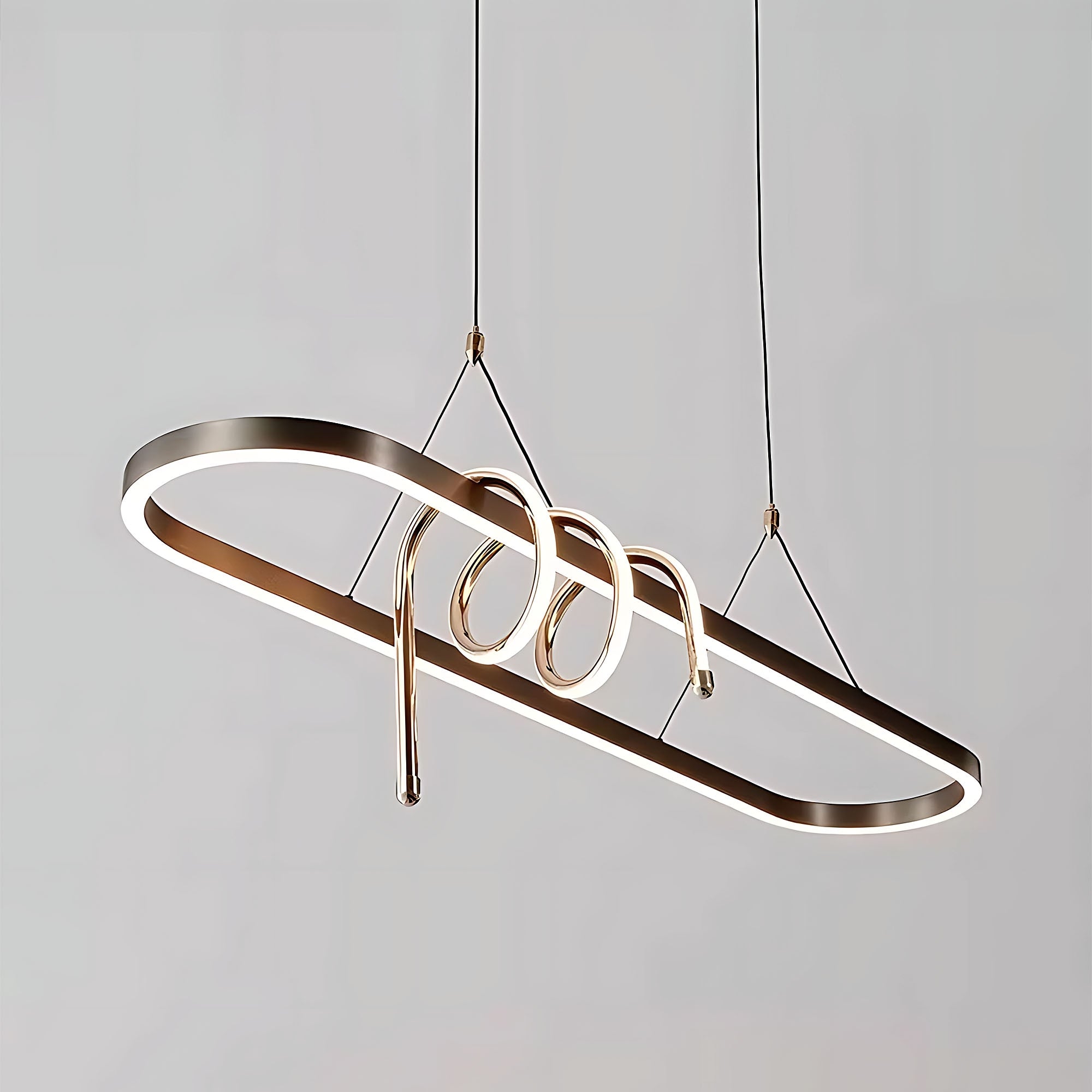 Lampa Wisząca Led Lhj040-cp 120 Cm Czarna  8