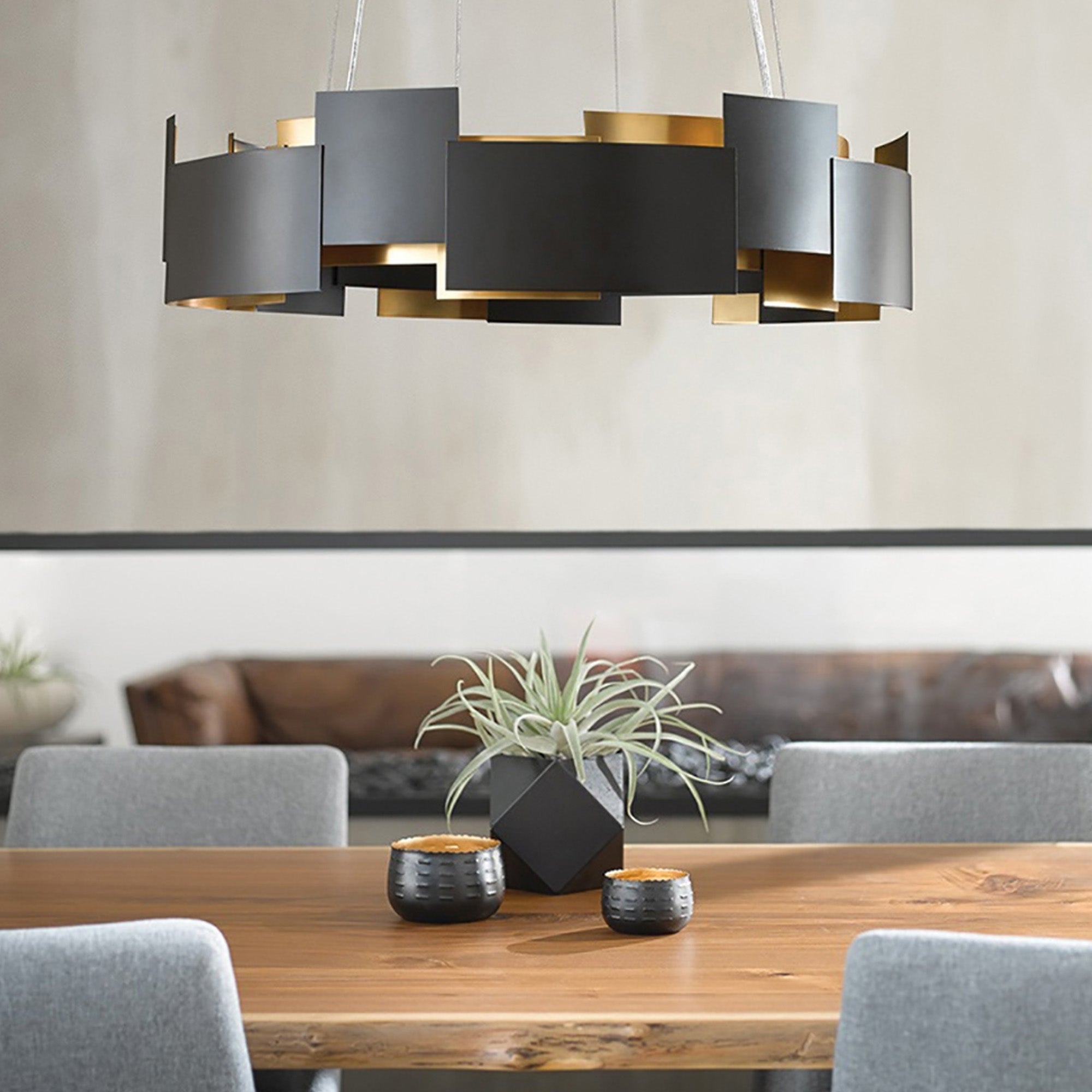 Lampa Sufitowa Wisząca Czarna APP1561-6CP  2