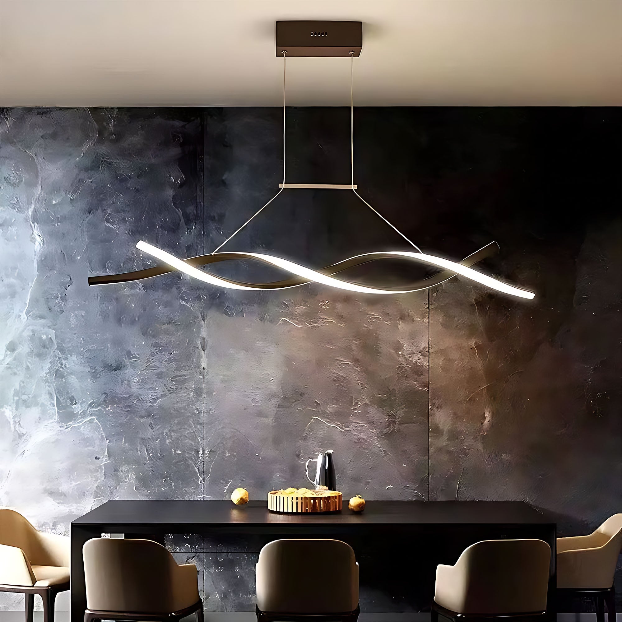 Lampa Sufitowa Wisząca Led Lhj020-cp Czarna  4