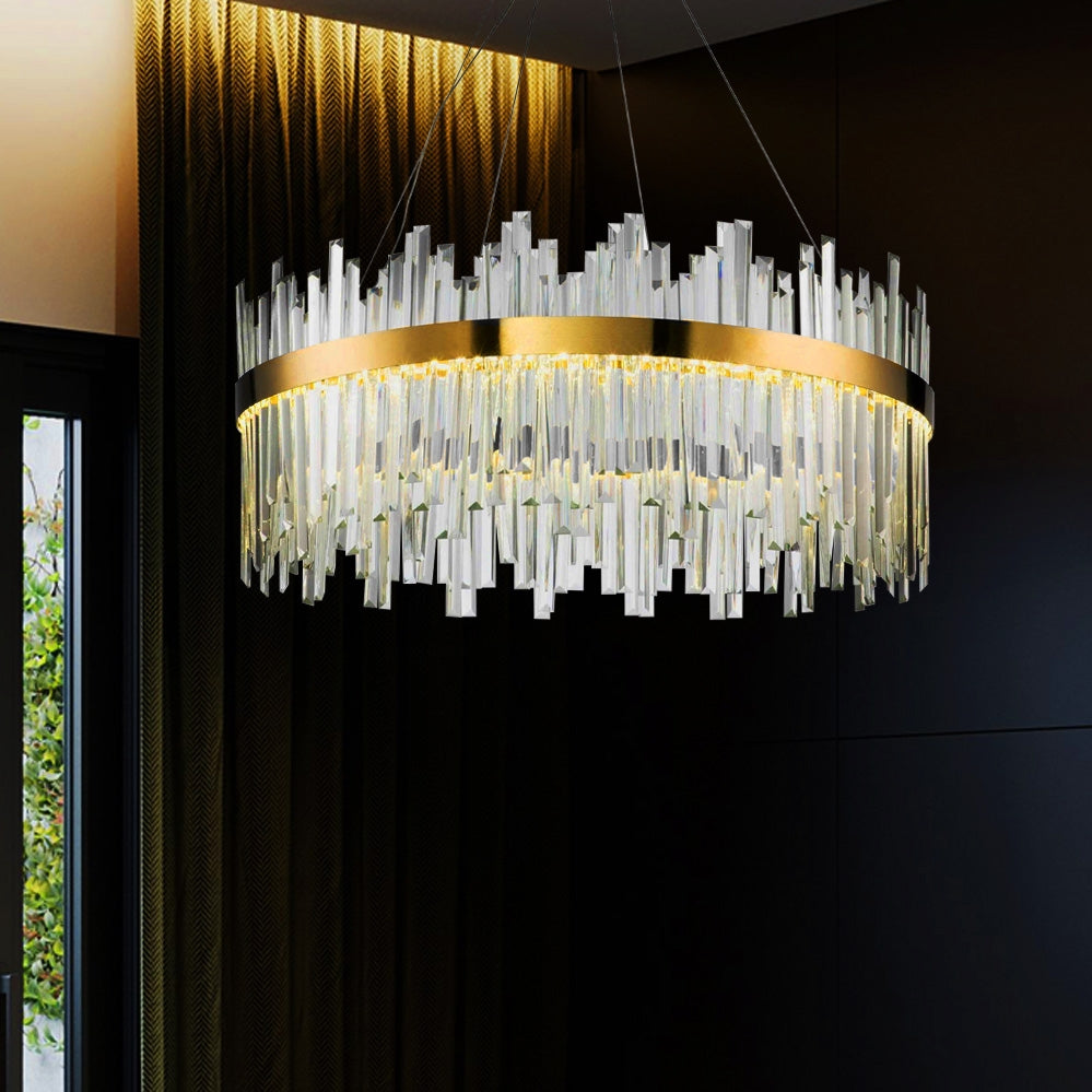 Lampa Sufitowa Kryształowa App1515-cp60 Złota  2