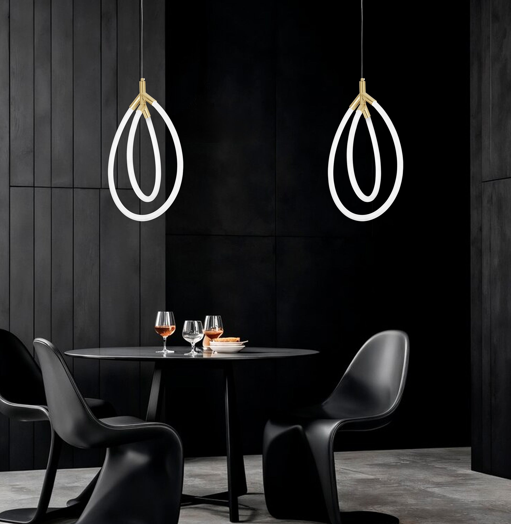 Lampa Wisząca Led G017-cp Złota  5