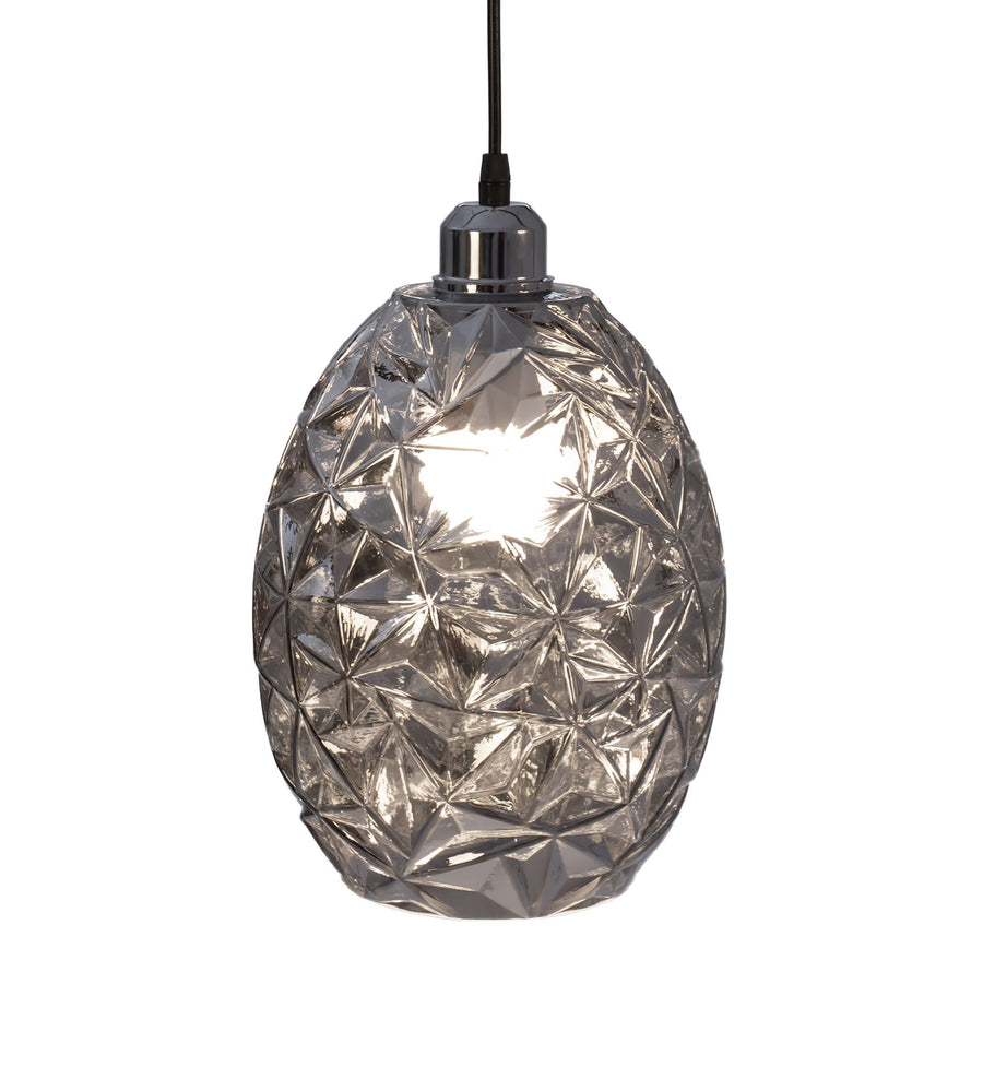 Lampa wisząca szklana APP564-1CP CHROM