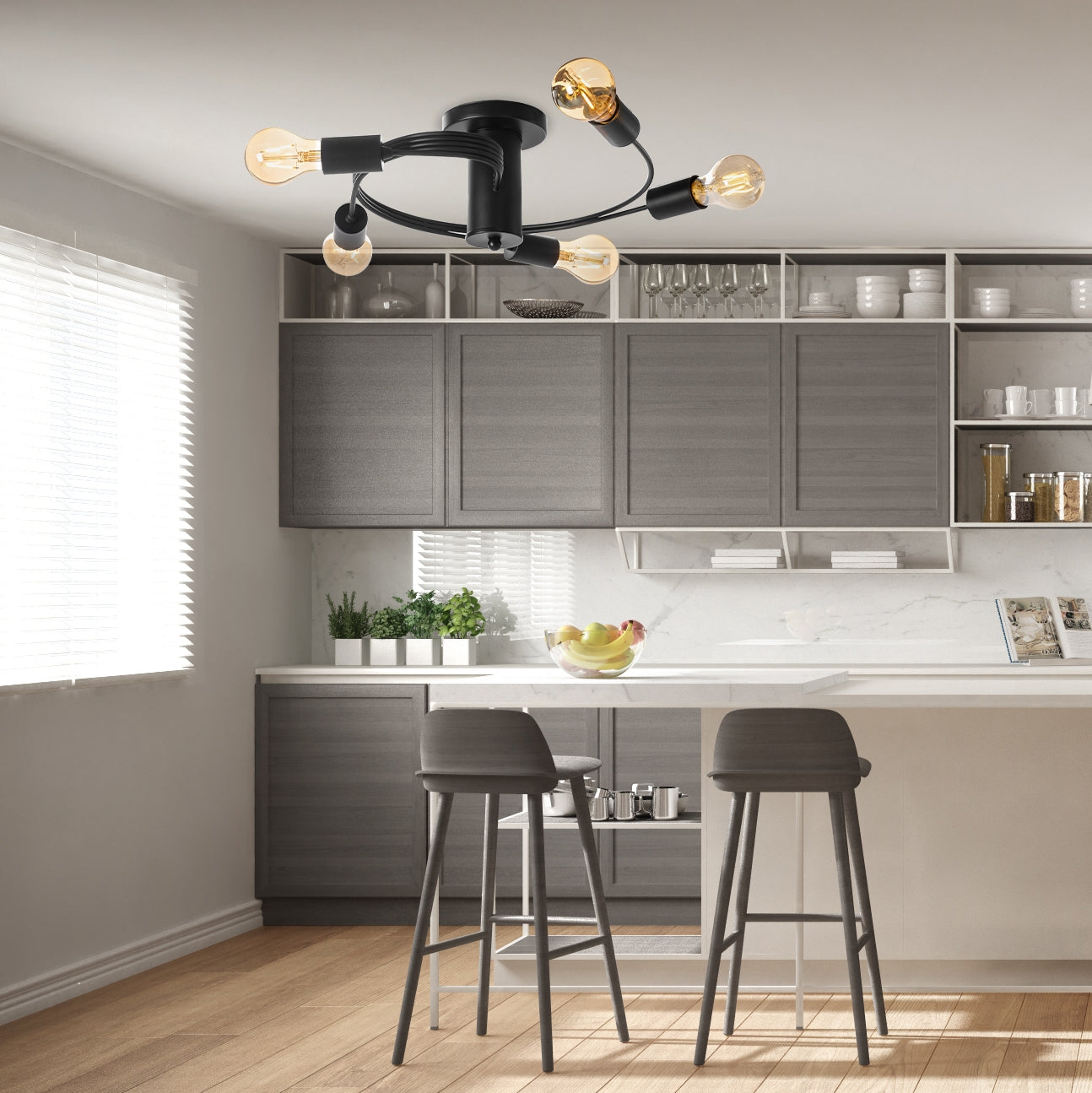 Lampa Sufitowa Loft APP741-5C  3