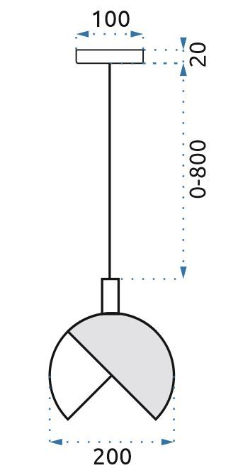 Lampa wisząca sufitowa szklana kula  APP638-1CP złota