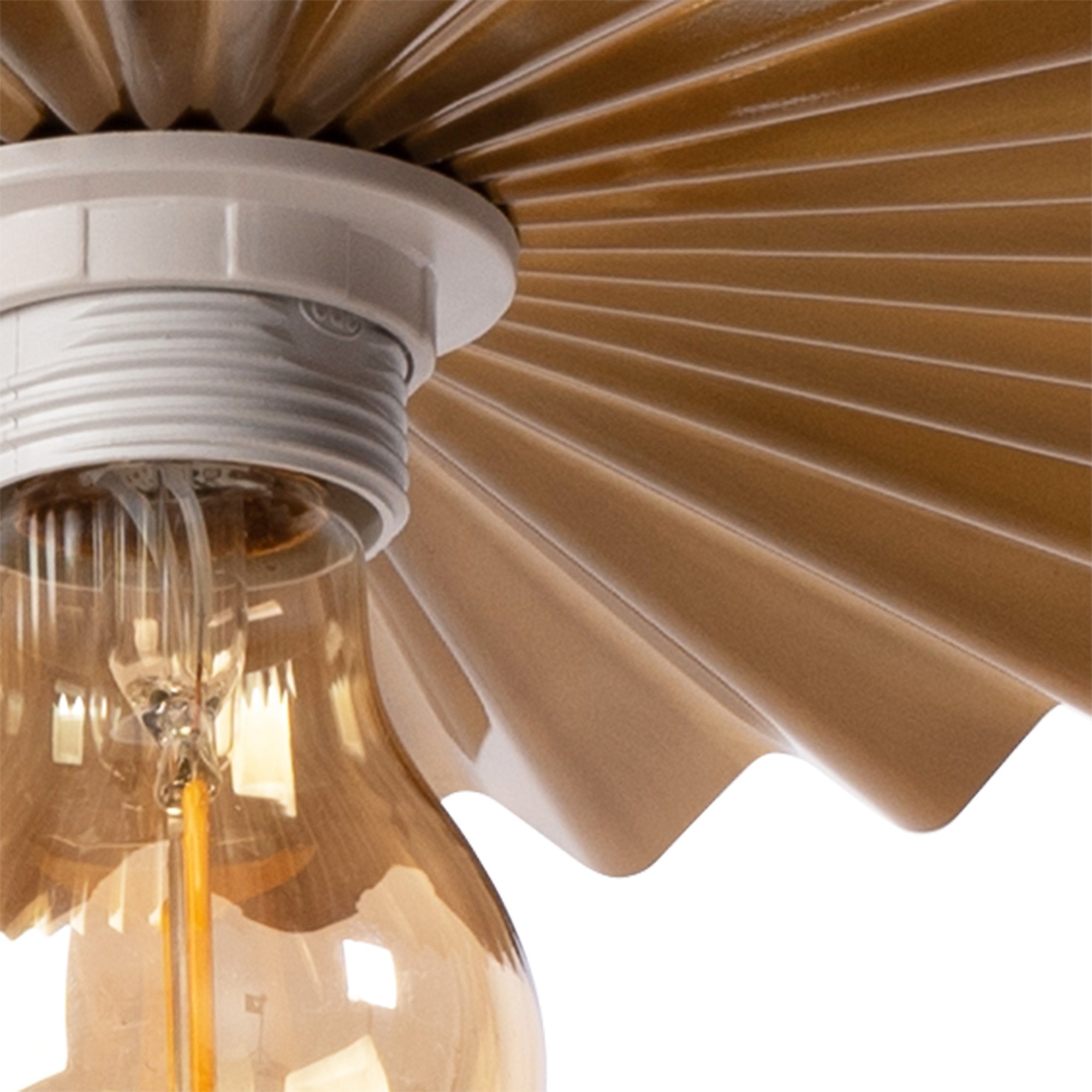 LAMPA ŚCIENNA KINKIET APP1356-1W Stare Złoto 30 cm  6
