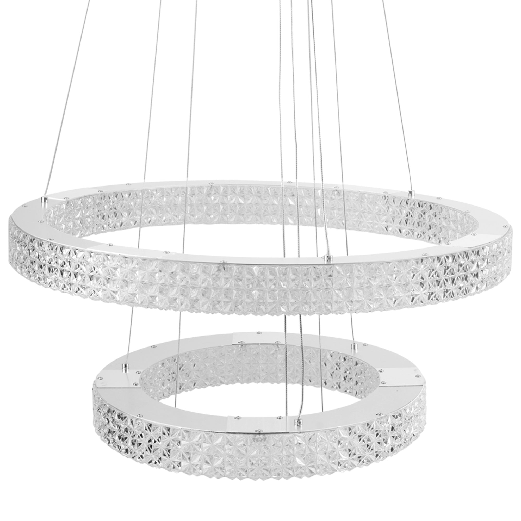 Lampa Wisząca Led Kryształowa Ms007-cp Chrom  3