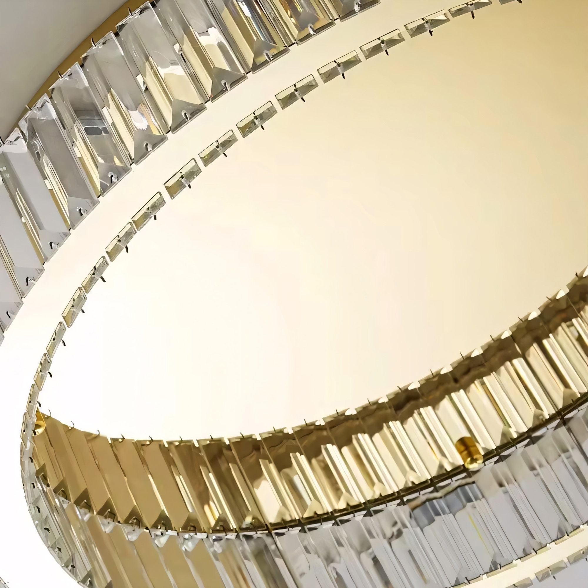 Lampa Kryształowa Plafon App1721-c 50 Cm Złota  9