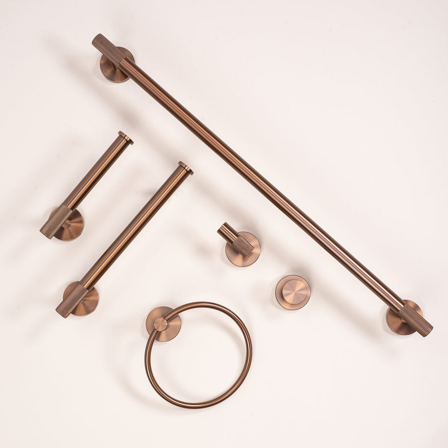 Wieszak łazienkowy RING 6610 Modern Miedź Szczotkowana  5