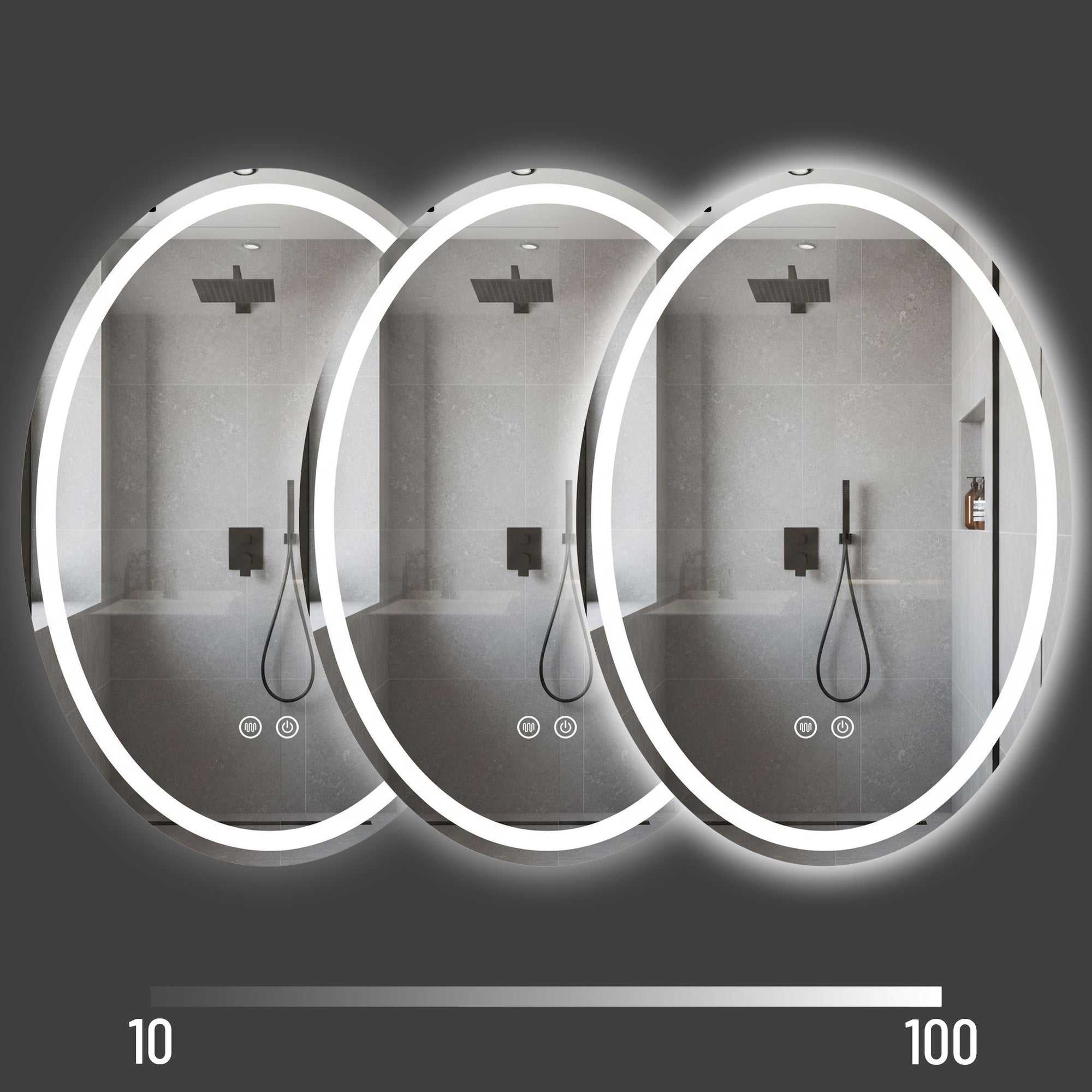 Lustro ścienne LED Marco 60x80 cm  5