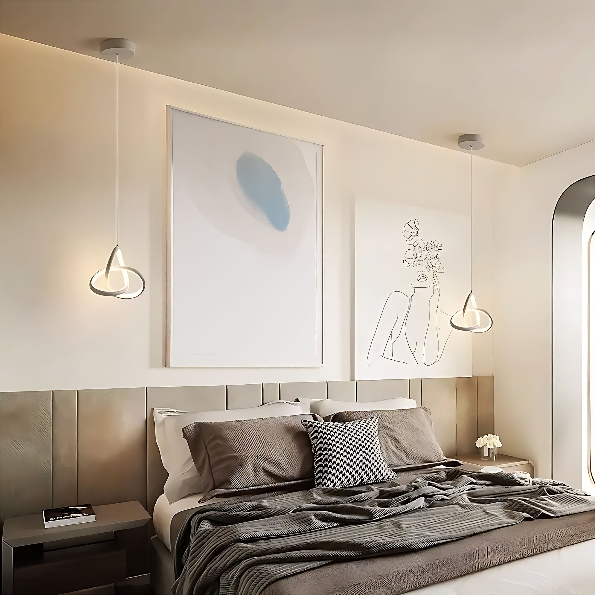 Lampa Sufitowa Wisząca Led App1783-cp Biała  6