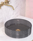 Umywalka nablatowa Rea Cristal Black