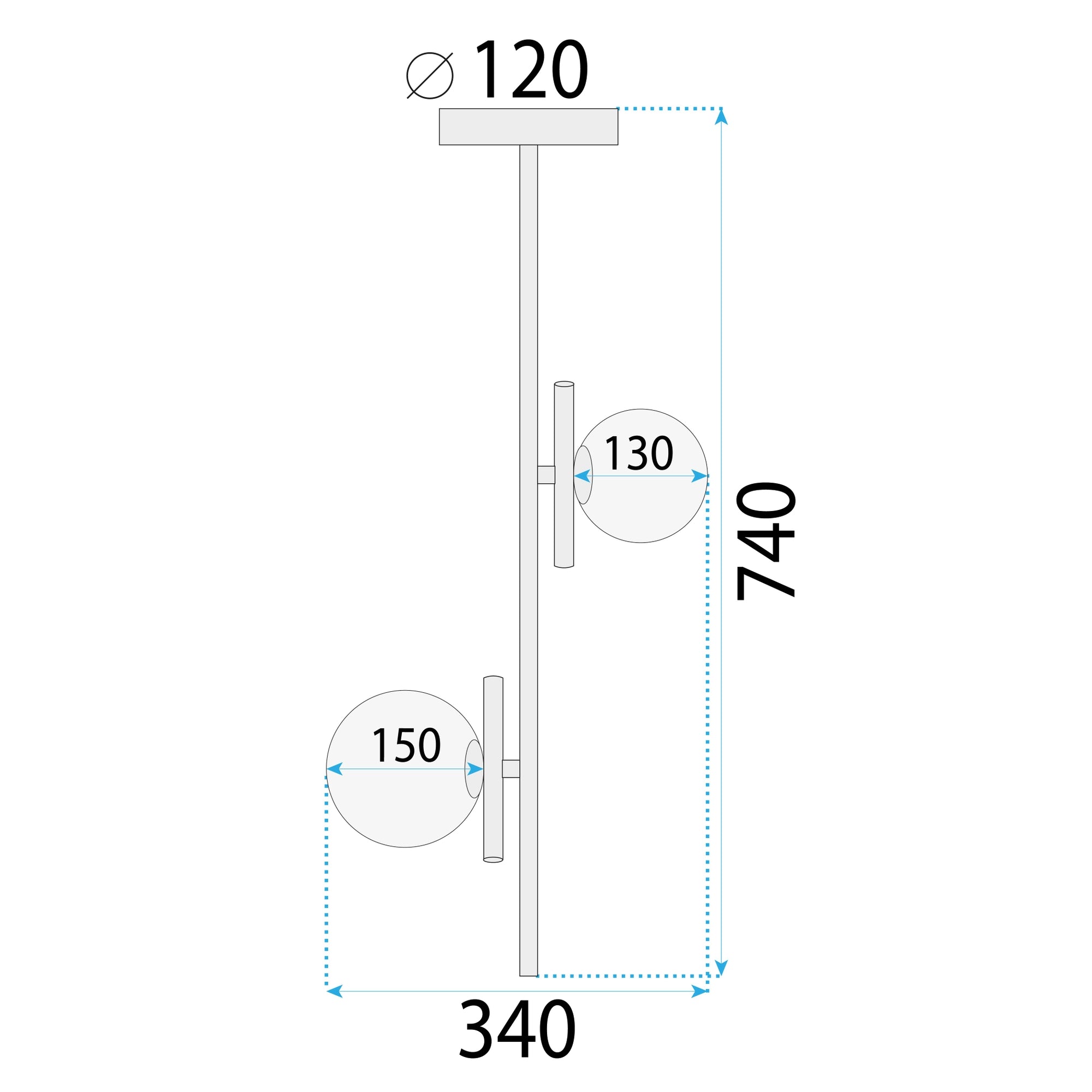 Lampa Sufitowa Wisząca Gold APP1666-2CP  5