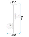Lampa Sufitowa Wisząca Gold APP1666-2CP  5