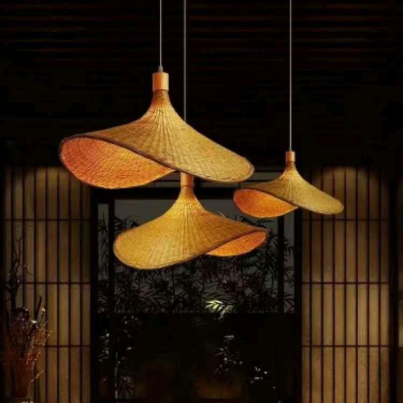 LAMPA WISZĄCA BAMBUSOWA APP1641-1CP