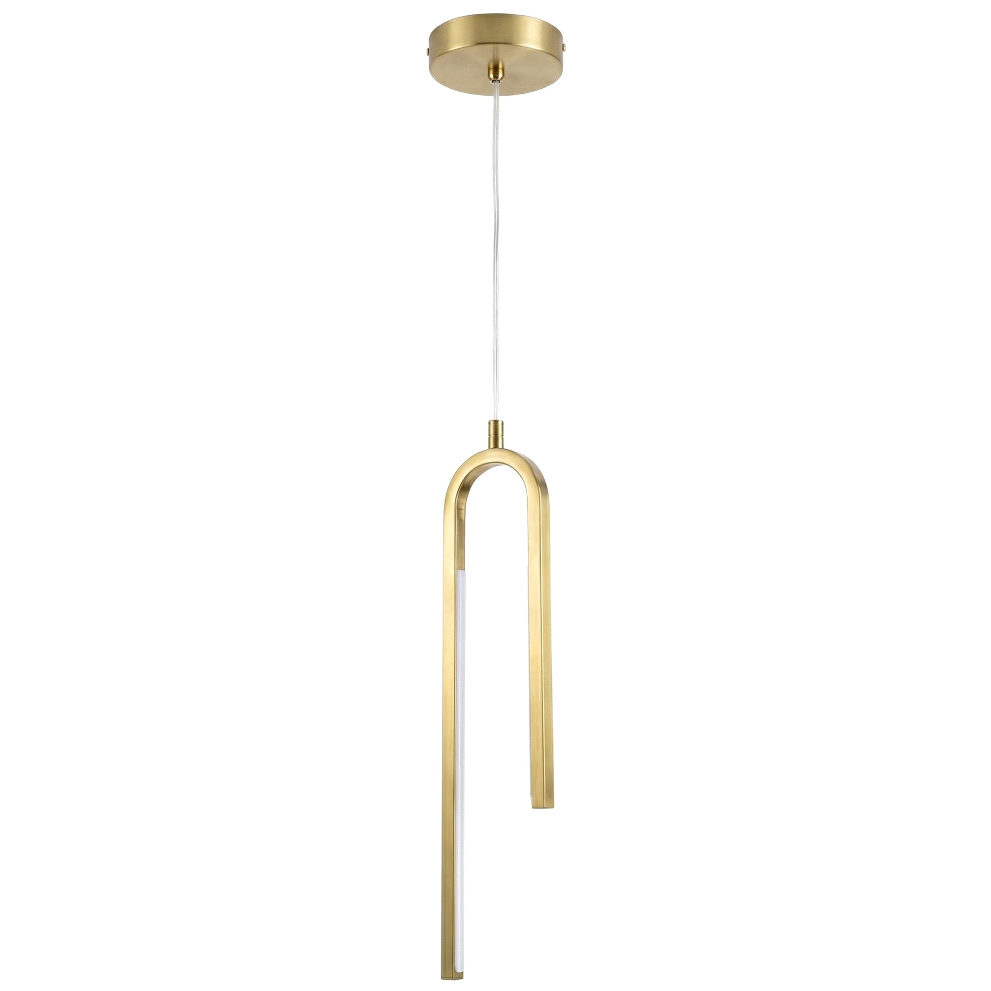 Lampa wisząca LED APP1803-CP Złota Szczotkowana  1